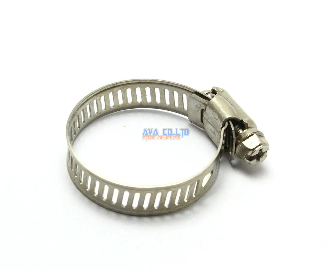 Ucland 21mm-38mm Cable Pipe Fitting Adjustable Worm Gear Hose Clamp Silver Tone 5pcs Ucland 21mm-38mm Cable Pipe Fitting Adjustable Worm Gear Hose Clamp Silver Tone 5pcs