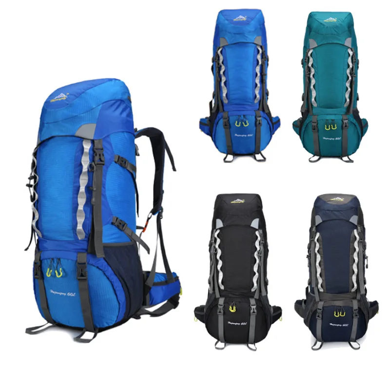 

60L Camping Hiking Backpacks Big Outdoor Bag Backpack Nylon superlight Sport Travel Bag Trekking Rucksacks
