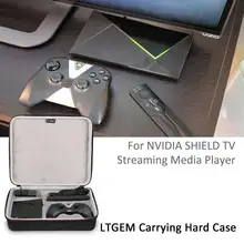 LTGEM NVIDIA SHIELD ТВ потоковый медиаплеер чехол-дорожный защитный чехол для переноски для NVIDIA Shield медиаплеер, пульт дистанционного управления
