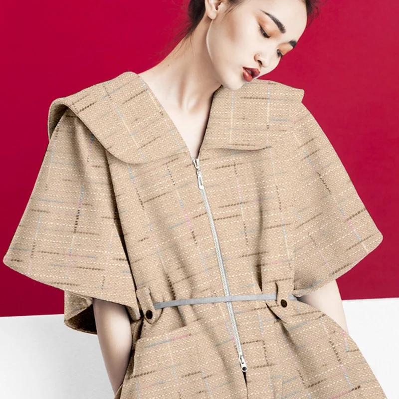 Fabric for sewing dresses Woven woolen fabric dress jacket wool fabric DIY wool fabrics autumn