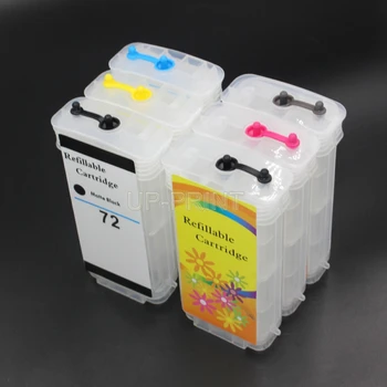 

UP 130ml empty Refillable Ink Cartridge compatible For HP 72 Designjet T610 T620 T770 T790 T1100/ps MFP T1120 T1200 T1300 T2300