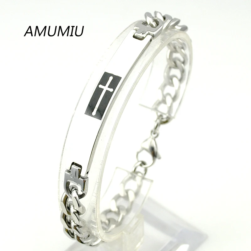 AMUMIU 8 25 &quotдлинный мм в ширину для мужчин и женщин унисекс из нержавеющей стали