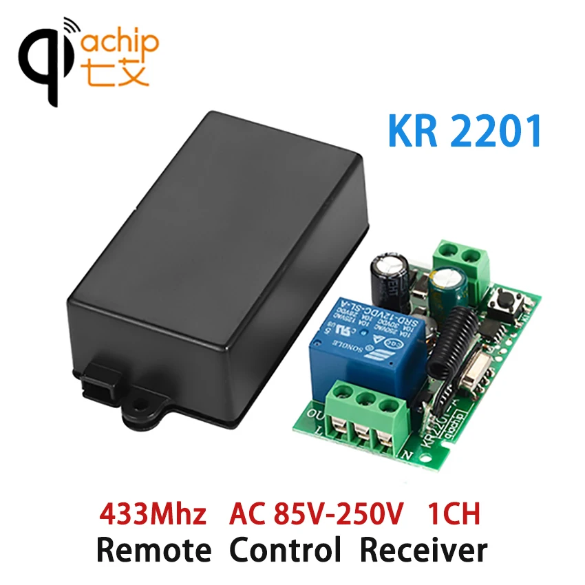 QIACHIP 433 Mhz AC 220 V 1CH универсальный беспроводной пульт дистанционного управления