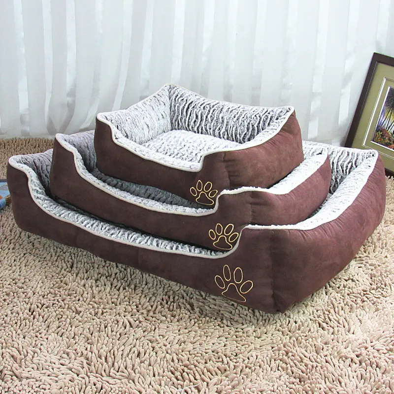 Warm Soft Dog Bed Mat Detachable Luxury Comfortable Large Dog Beds