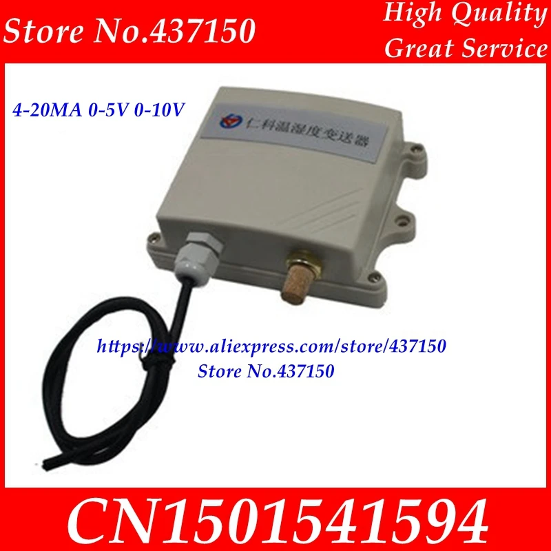 

Temperature and humidity transmitter sensor 0-5V 0-10V 4-20mA rs485 rain analog high precision industrial sensor cooper probe