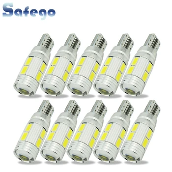 

Safego 10x LED T10 Canbus W5W LED Error Free 10 smd 5730 194 168 LED Car clearance Light Bulbs parking T10 LED Car Side Light