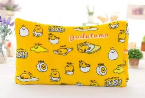 Мультфильм Gudetama ленивое яйцо Мягкая Наволочка плюшевые игрушки одеяло на день рождения Рождественский подарок#1014 - Цвет: just pillow case