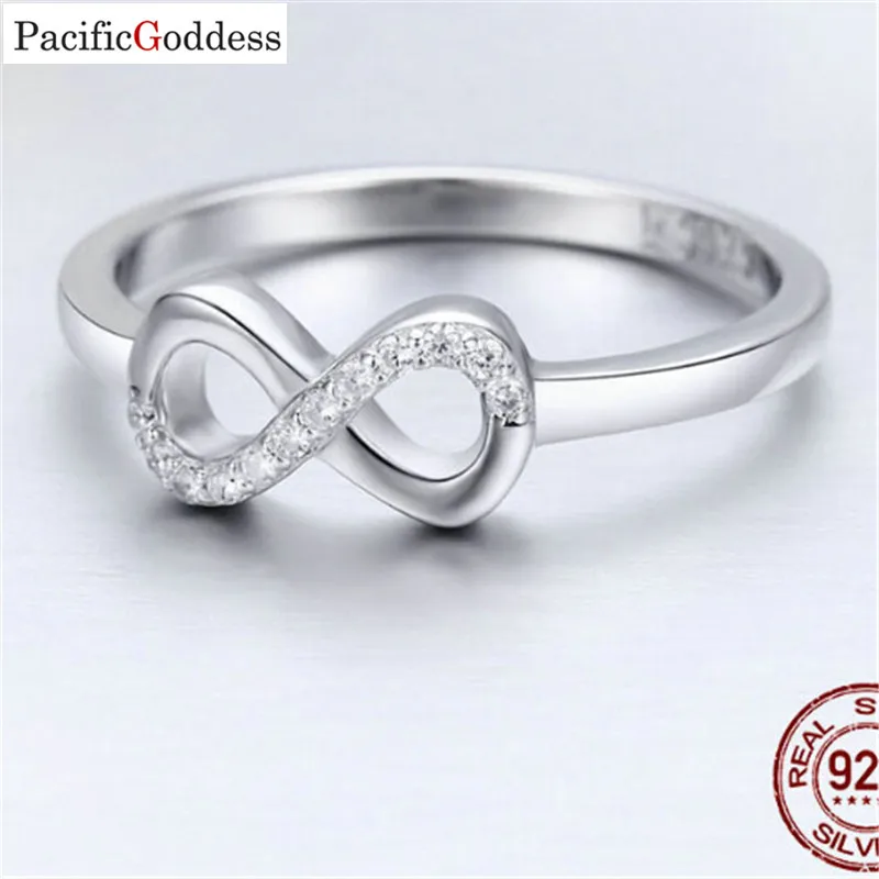 Pacificgoddess Аутентичные 925 пробы серебро перстни стерлингов Серебряные ювелирные изделия кольца 8 sharp кольца бижутерия