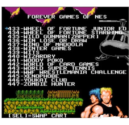 Игровой картридж FOREVER DUO GAMES OF NES 852 в 1 (405 + 447) для консолей всего игр используется