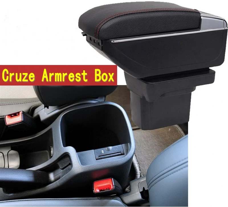 For Cruze armrest box central Store content Storage box font b Chevrolet b font armrest box