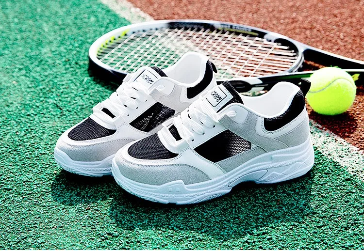 QQNice0605-164656.Women Sneakers Nice Spring Summer Women Casual Shoes Fashion Breathable Mesh Lace-Up Platform Women Shoes