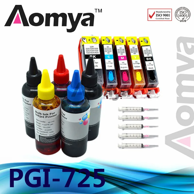 PGI 725 726 Ink Refill Kit Ink Cartridge For CANON Printer IP4870/4970 MG5170/5270/5370/6170