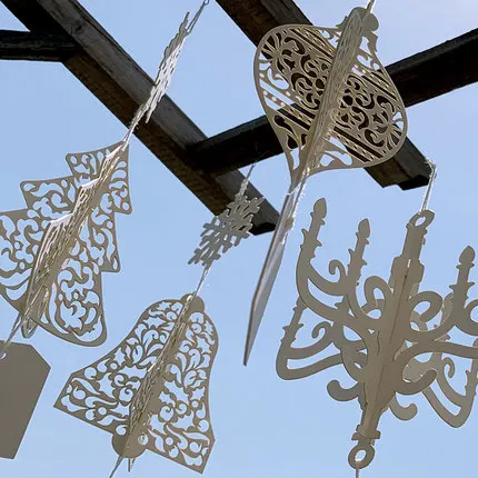 

Eno Greeting DIY Papercraft Laser Cut Christmas Ornament Party Decoration
