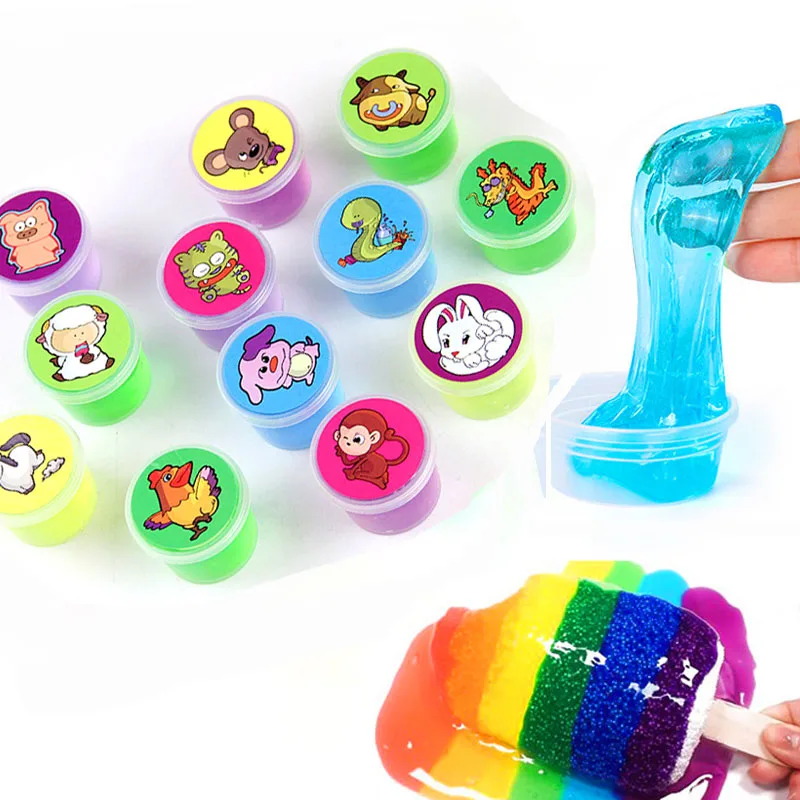 

Animal Mini Crystal Mud Creative Modeling Children Intelligent Magic Shiny Playdough Lizun Slime Kids Clay Toys