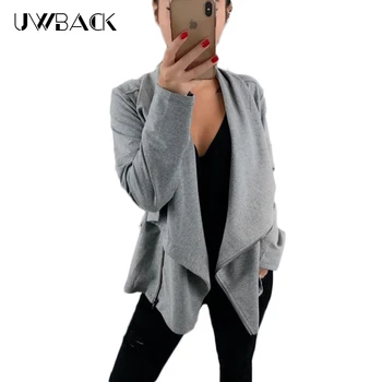 

2019 New Women Fleece Lapel Zipper Loose Sweater Autumn And Winter Shirt Women Jacket Female Clothes Irregular DB151