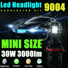 9004 LED лампа фары 60 Вт 6000LM 6000 К ПРИВЕТ/LO Высокий Низкий Dual луч HB1 Фар Conversion Kit PLUG N PLAY для Buick Chevrolet