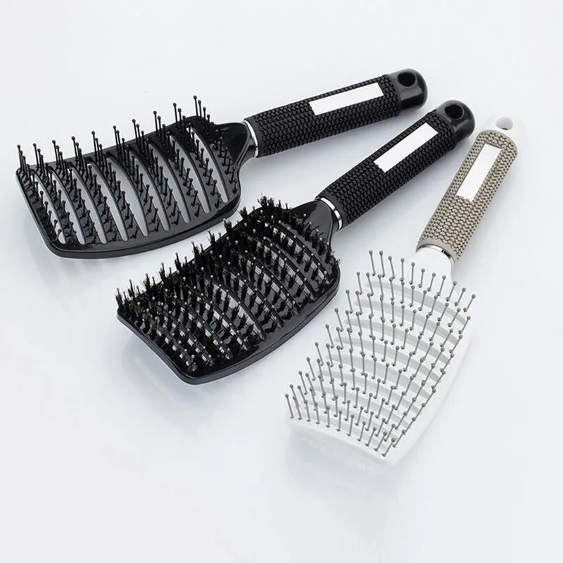 

1 PC Anti-static Heat Curved Vent Comb Portable Barber Barber Salon Hair Styling Hairdressing Tool Best for All Hair Types