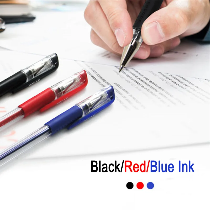 5 шт./компл. 0,5 мм гелевая ручка иглы/Пуля Стиль Ручка кончик красный синий черный чернила нейтральная ручка офисные школьные экзамены письма канцелярские принадлежности