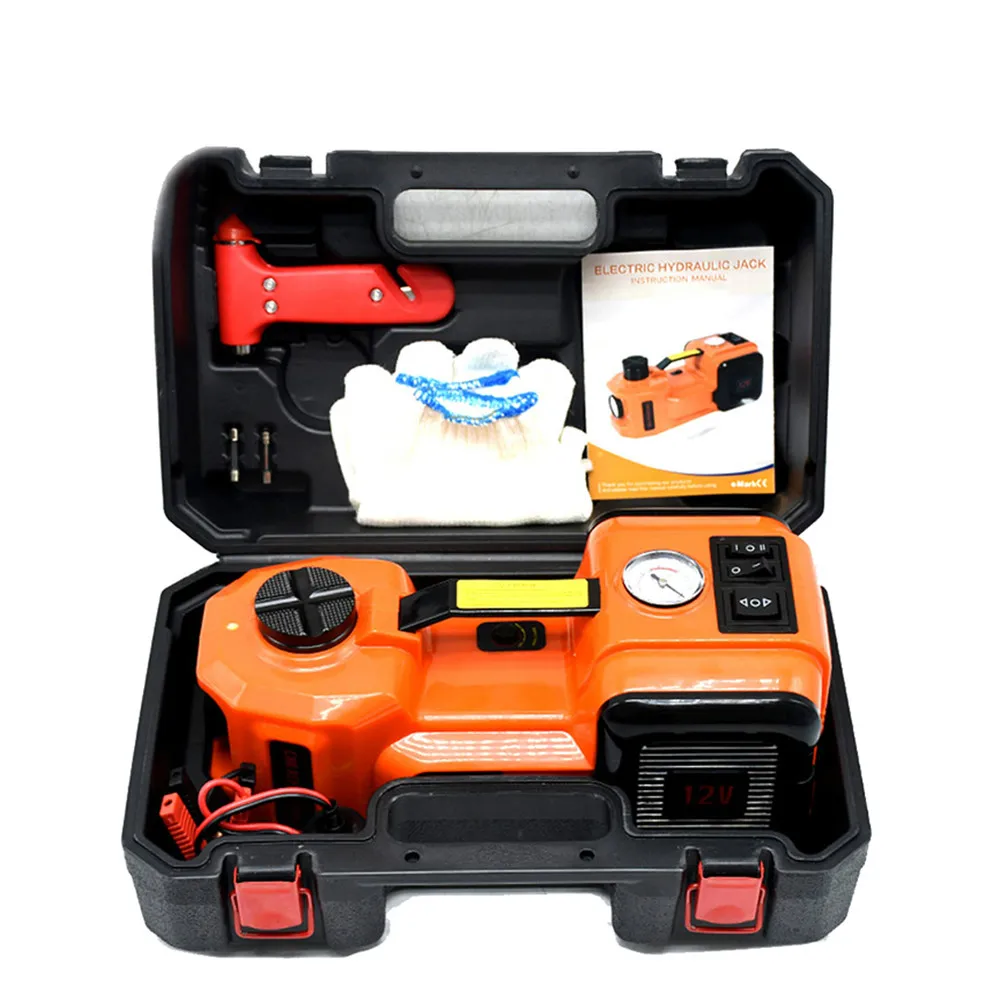 

Car Repair Tool Kit Electric Car Jacks Electric Hydraulic Floor Jack Lifting Tool 3 in 1 Set 12V 5.0 Ton Whole Set of