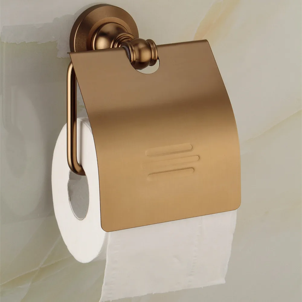 Paper Holders Cover roll Toilet hold Antique brass Roll Hanger with Modern Bathroom Accessories Wall | Обустройство дома