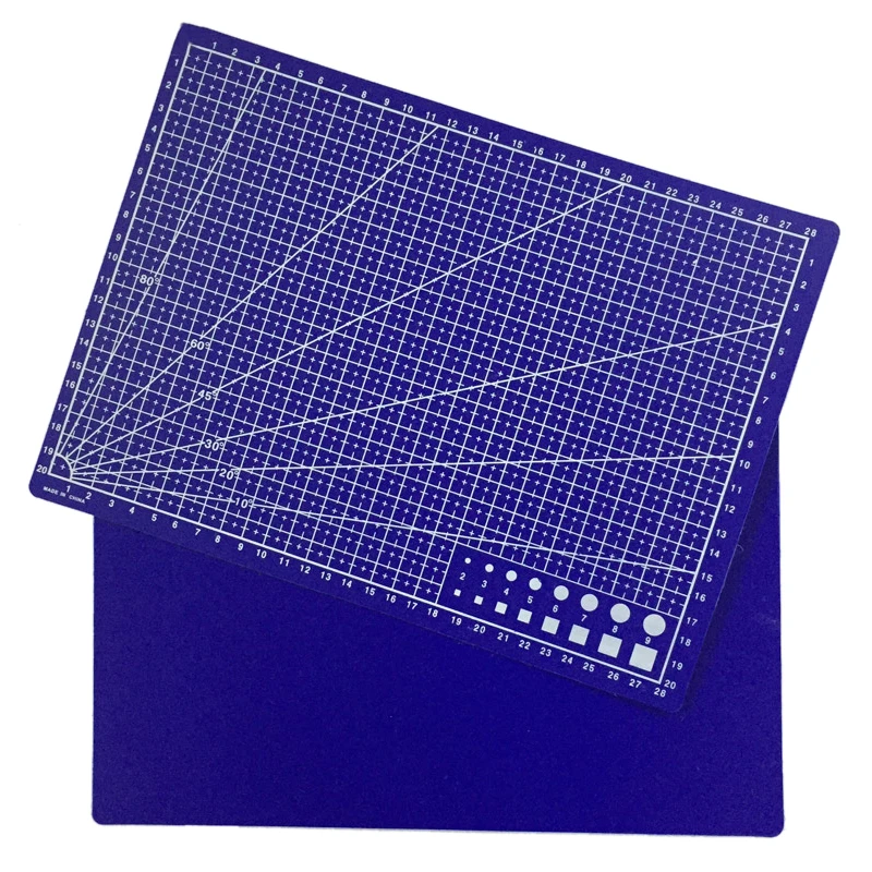 A4 сетки линии резки мат ремесло карты ткань кожа бумажная доска 30*22 см синий