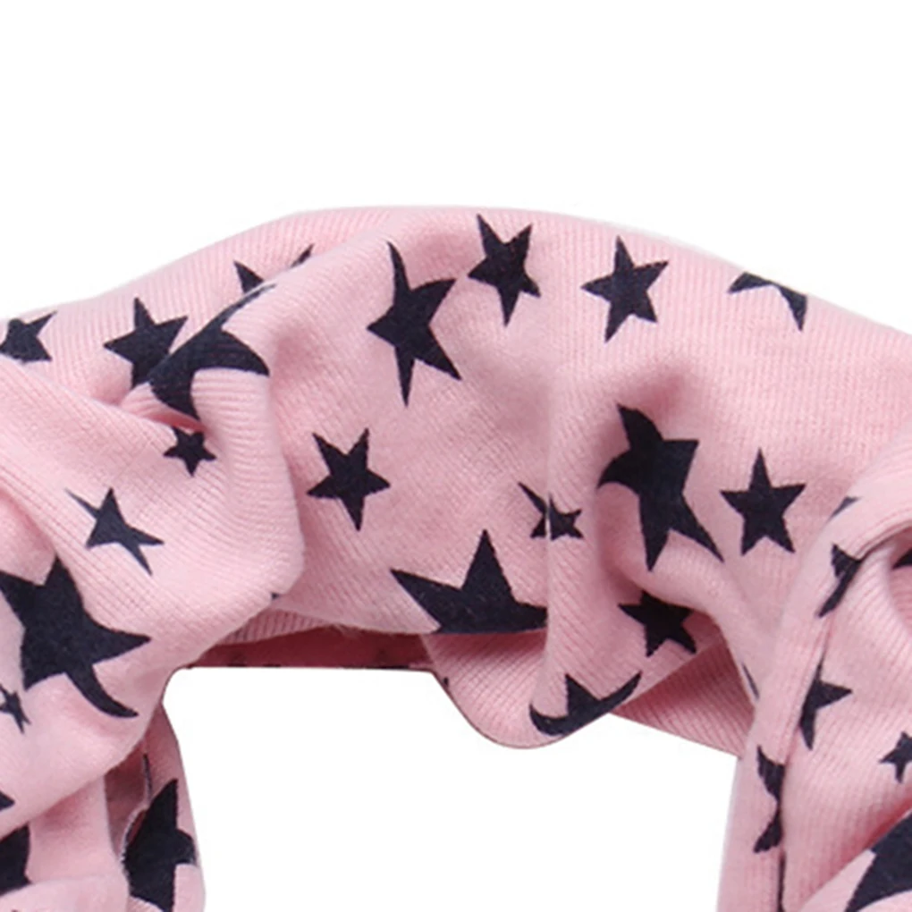 Детские зимние шали для маленьких мальчиков и девочек, хлопковые, Круглый снуд, вязаные шарфы с рукавами со звездами