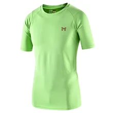 Для мужчин летний открытый быстро сохнет дышащий восхождение Пеший Туризм короткий рукав Футболки тренажерный зал Фитнес Бег спортивные футболки