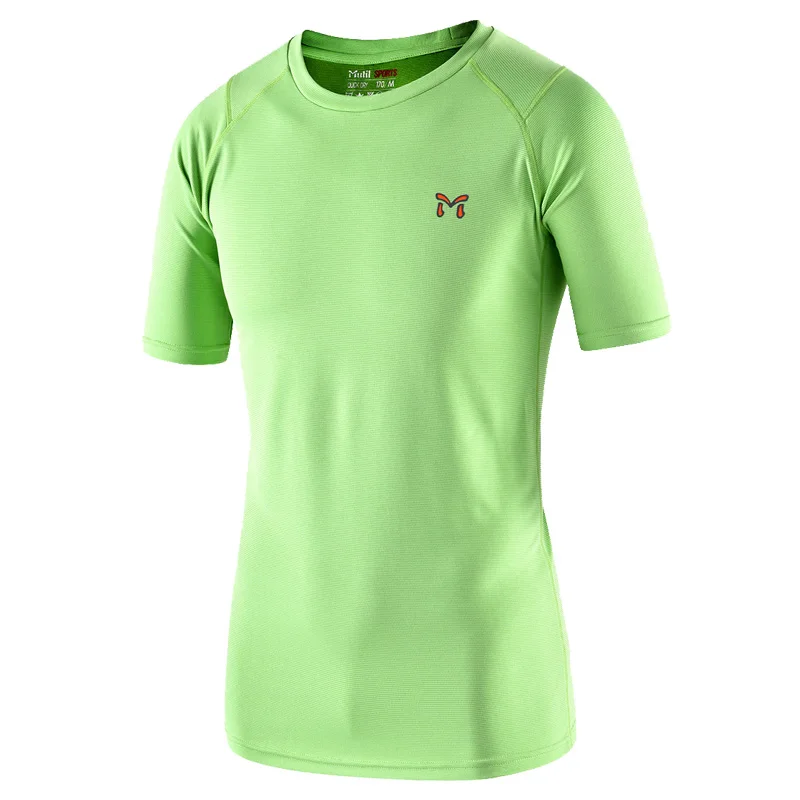 

Men's Summer Outdoor Fast Drying Breathable Climbing Hiking Short Sleeve T-shirts Gym Fitness Running Sports T Shirts
