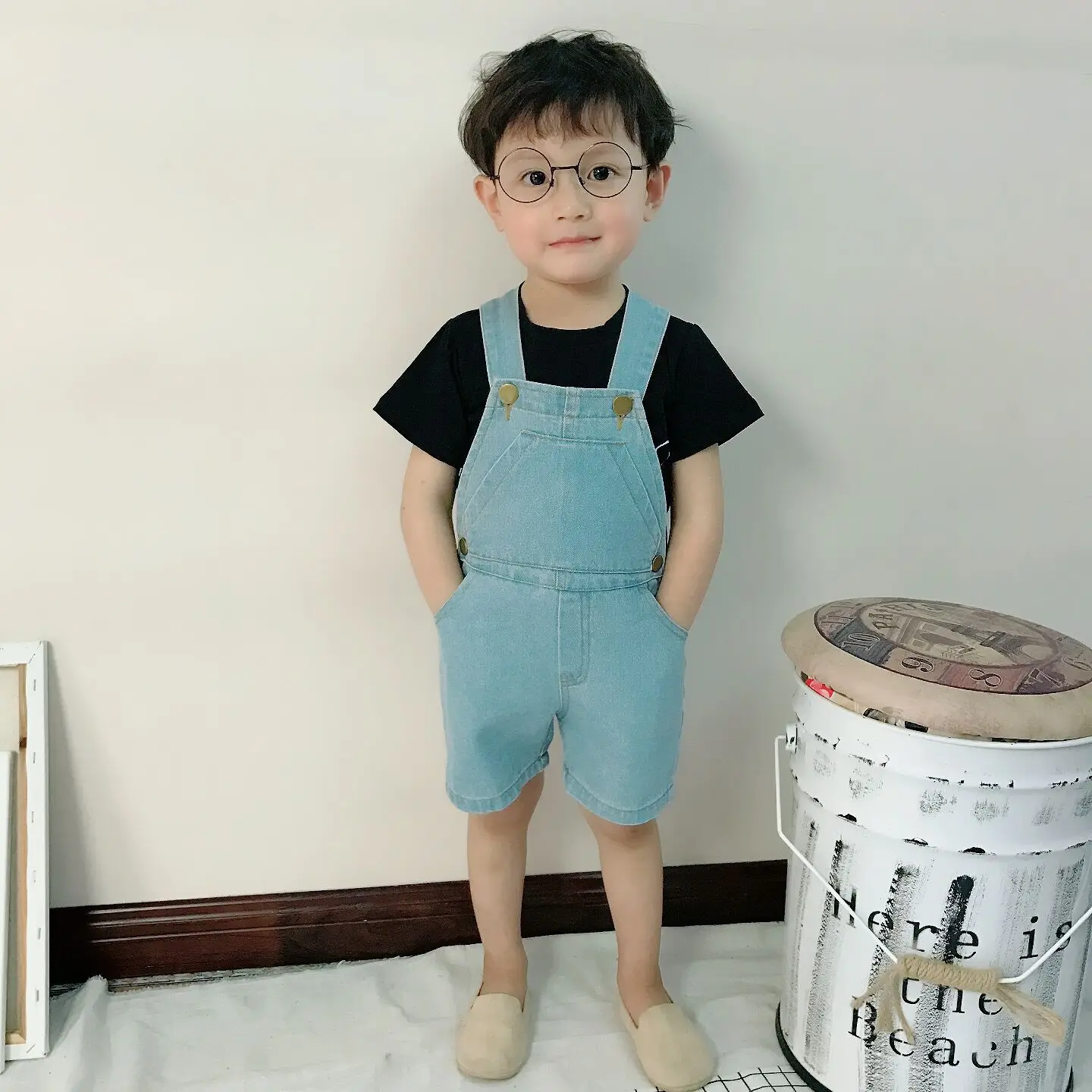 baby boy summer overalls