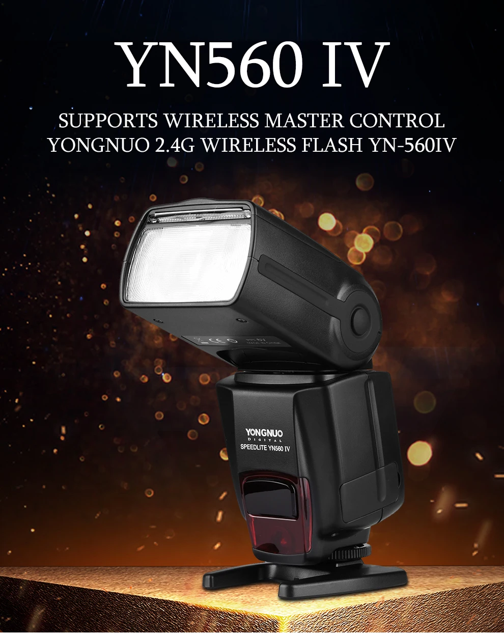 Yongnuo YN560 iv YN560IV 2,4 ГГц Беспроводная вспышка Speedlite трансивер Интегрированный для Canon Nikon Olympus Pentax sony камера