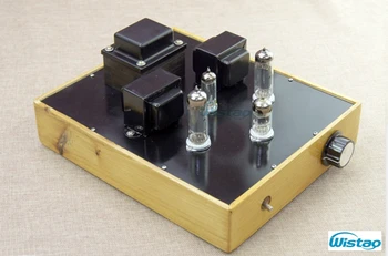 

2 X 3.5W Single-ended Tube Amplifier Class A 6N1 Drive 6P14 6Z4 Rectifier Retro-style Willow-wood Casing Scaffolding Soldering