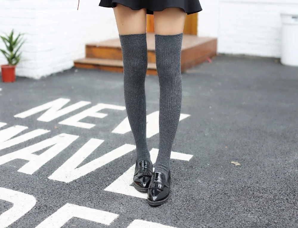 Сексуальные леггинсы красные женские чулки японские Сладости выше колена носки до бедра гетры Warme уличная одежда длинные женские носки