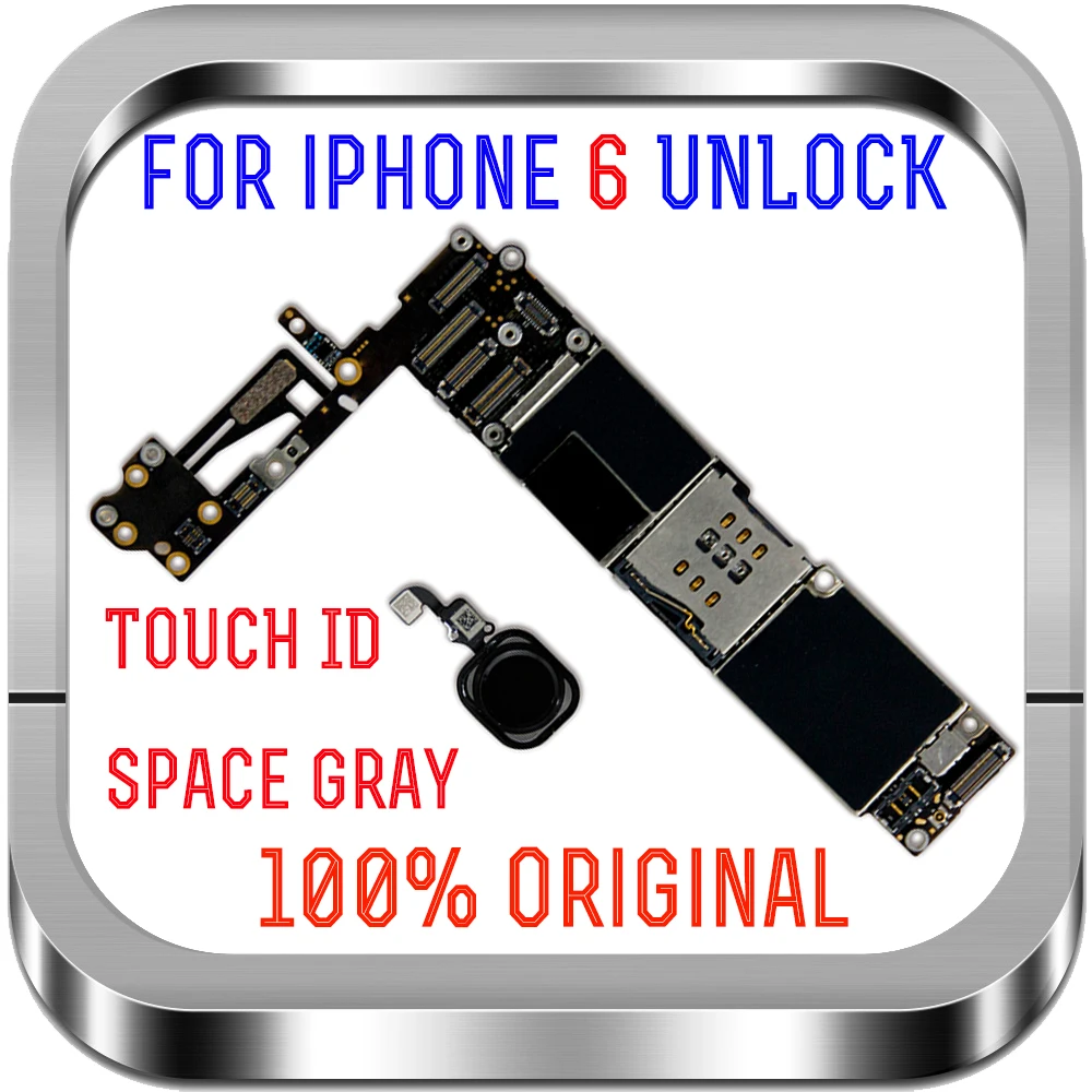 

Complete Logic Boards for iphone 6 Motherboard 32gb with IOS System Original unlocked for iphone 6 Mianboard with full chips