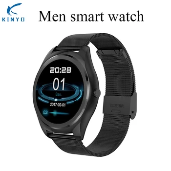 

Kinyo men smart watch heart rate monitor business man smartwatch call message reminder smart wristwatch luxury watch smart clock
