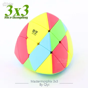 

Qiyi Cube Mastermorphix 3x3 Stickerless Rice Dumpling Magic Cube Puzzle Forsted Surface Big Size Toy Special Shap 3x3x3 3 Layers