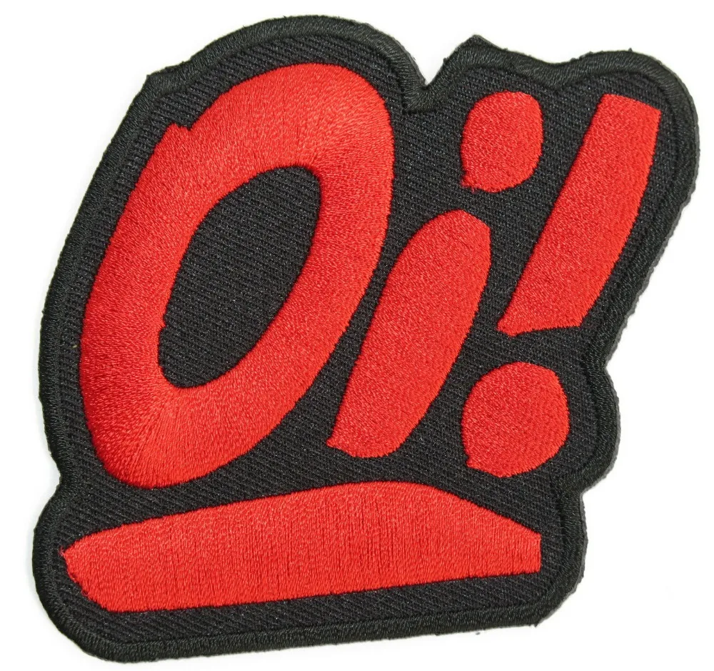 

Custom embroidered Patches Punk Rock Iron On Embroidery patch badge emblem can be customized with your logo factory direct