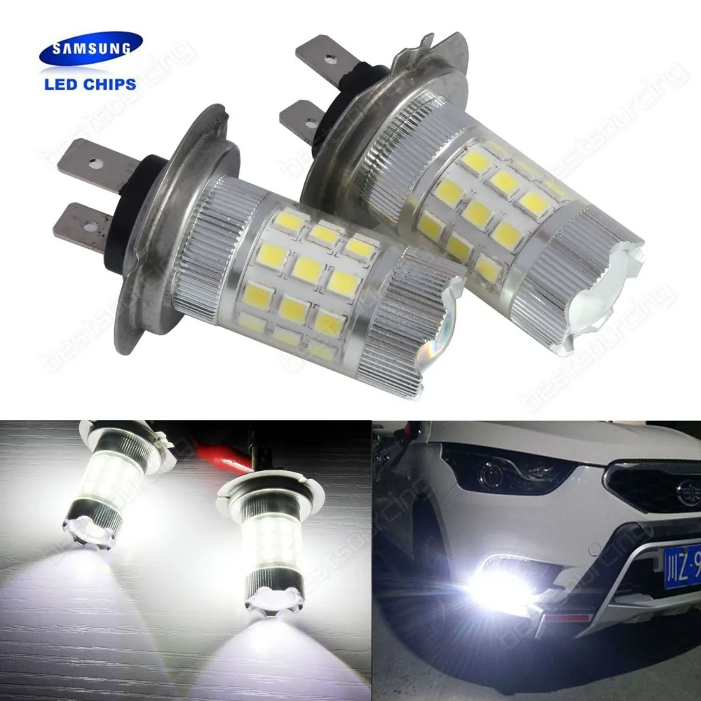 

2x H7   30 SMD High Power LED Bulb Headlight Daytime Fog DRL Light Lamps(CA267)