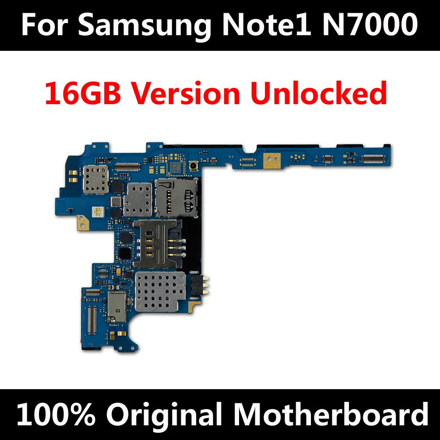 Для оригинальной материнской платы Samsung Galaxy Note 1 N7000 16 ГБ полностью