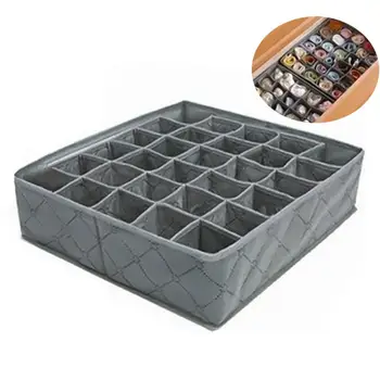 

Foldable Removable Underwear Socks Ties Storage Box 30 Cells Drawer Organizer
