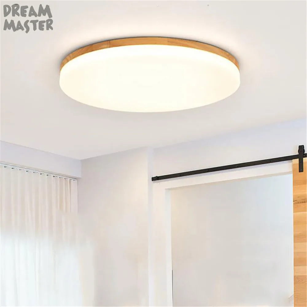 

220V 240V Acrylic Modern wood Led Chandelier Lights For Living Room Bedroom wood Indoor Ceiling Chandelier Lamp Fixtures