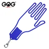 1 Pcs Golf Glove Holder with Key Chain Plastic Glove Rack Dryer Hanger Stretcher 4 Colors Drop Ship 4