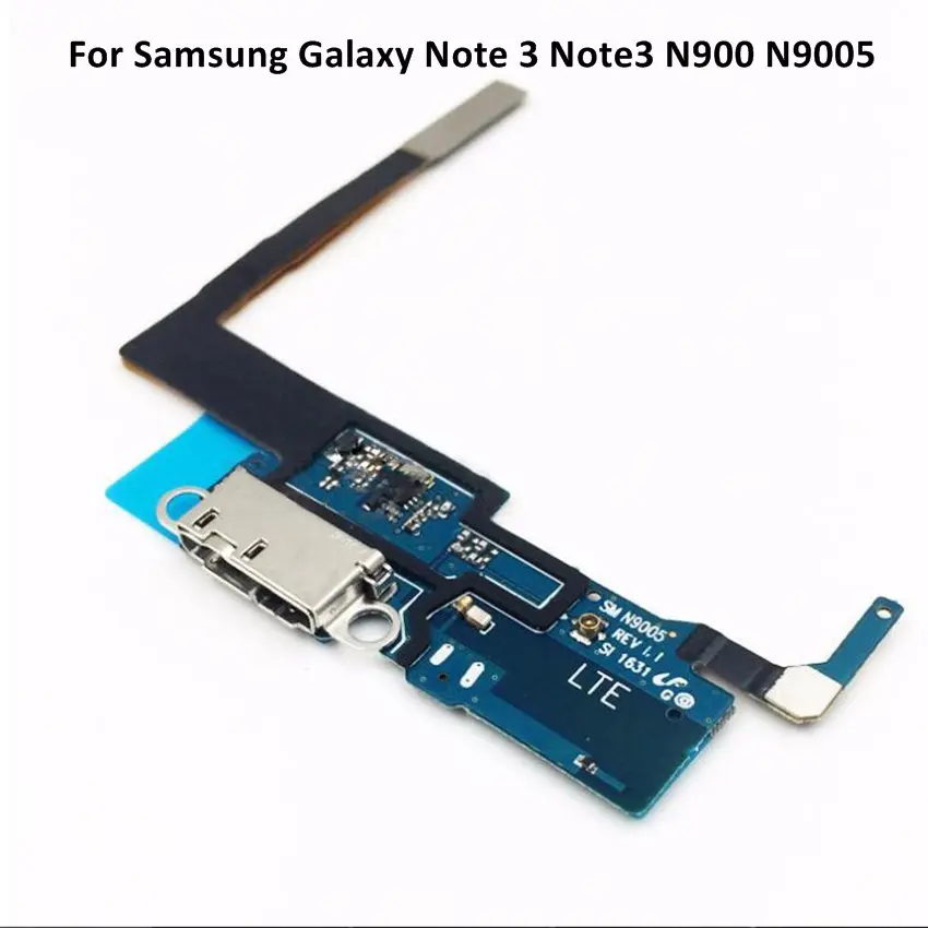 Замена качества зарядки гибкий кабель для samsung Galaxy Note 3 Note3 N900 N9005 микрофон USB порт разъем док-станции