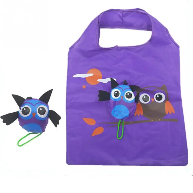 Portable Folding Shopping Bag With Handle Ladies Easy Food Storage Tote Soft Cartoon Animal Travel Reusable Eco-friendly Gift Portable Folding Shopping Bag With Handle Ladies Easy Food Storage Tote Soft Cartoon Animal Travel Reusable Eco-friendly Gift