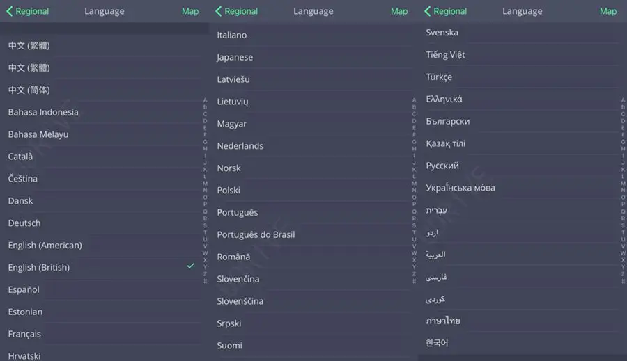 Sygic language 1