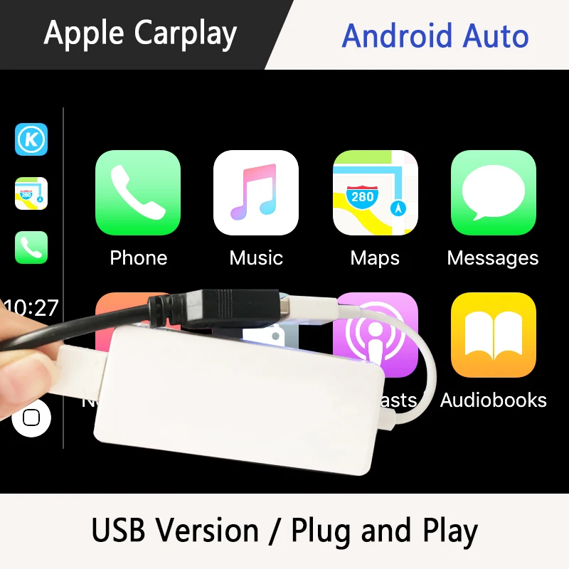 USB Smart Link Apple Внешний порт Carplay для Android навигационный плеер мини USB Carplay палка с Android авто