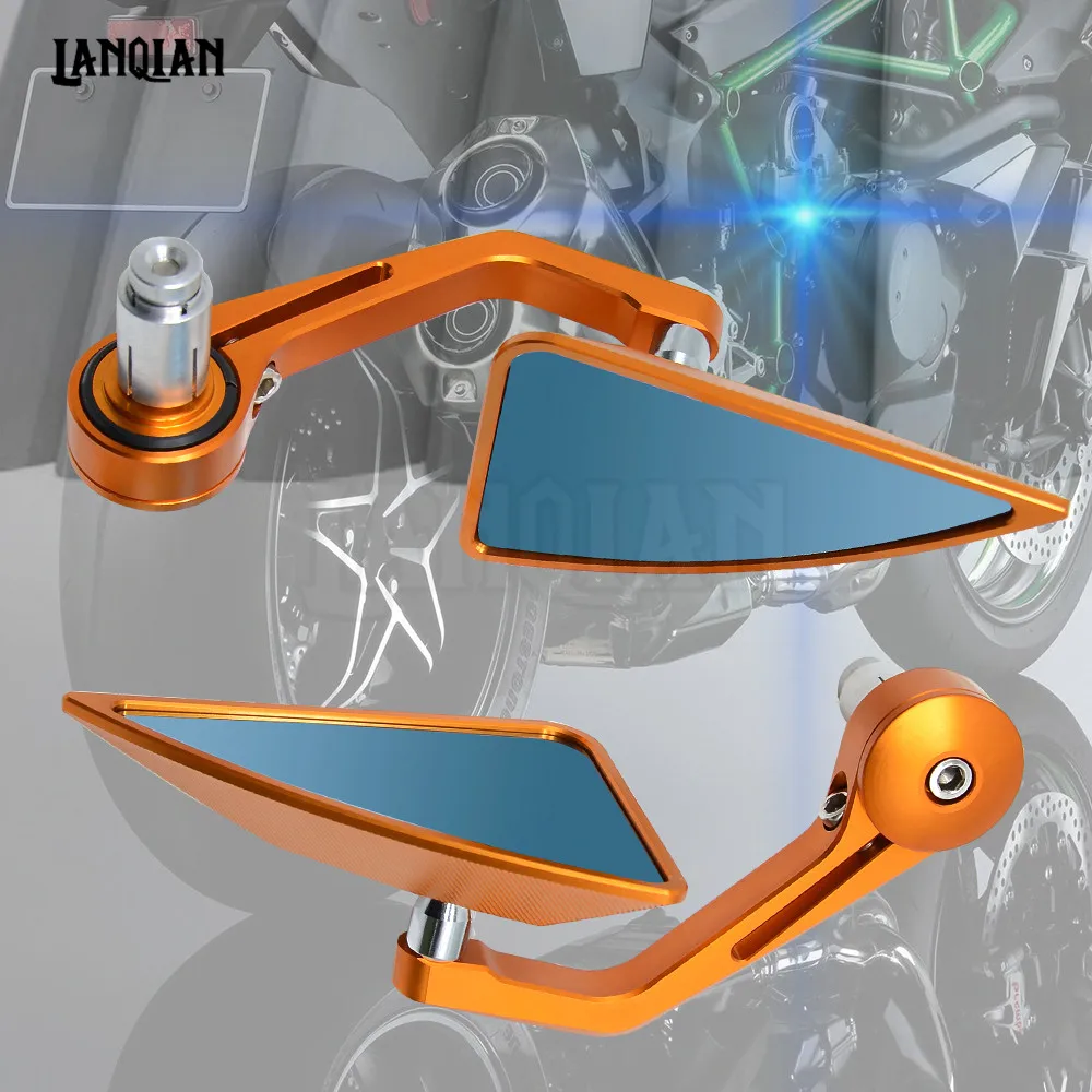 7/8" Accessories Motorcycle Rearview Mirror Round Handle Bar End Mirror