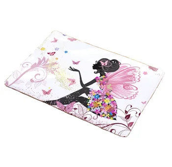 

CAMMITEVER 40x60cm 50x80cm Butterfly Gilr Printed Carpet Area Rugs Slip Resistant Floor Mats For Parlor Living Room Bedroom