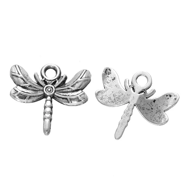 300pcs1617mmDIYjewelryTibetansilvertonealloyflyinsectbug