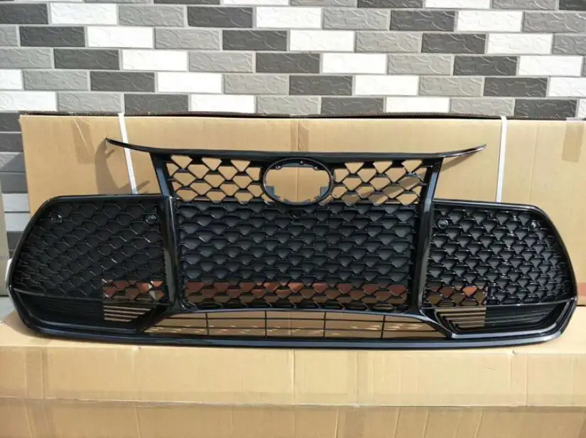 ABS SCHWARZ CHROM AUTO VORDEREN STOßFÄNGER RACING GRILLS GRILL UM TRIM ABDECKUNG FIT FÜR TOYOTA AVALON 2019 2020
