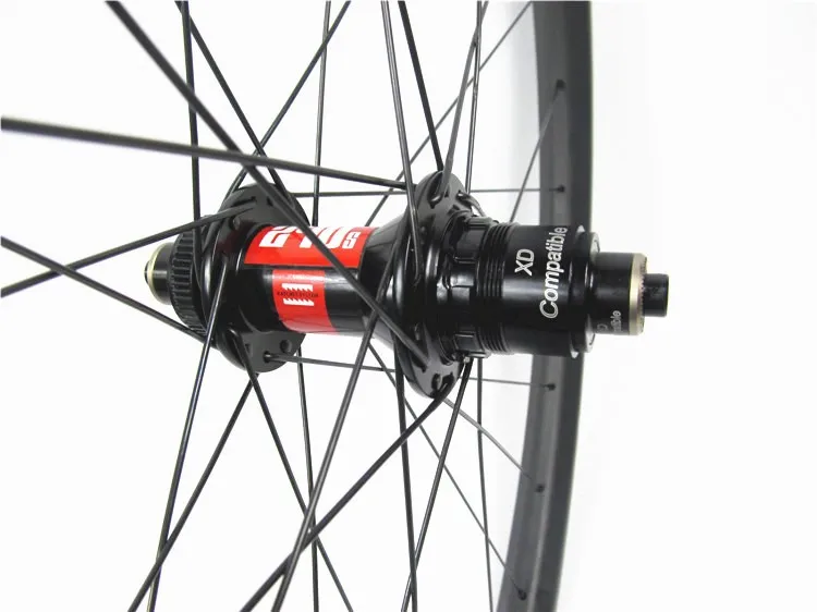Top 700C Full carbon MTB bike wheels DT 240s hub central lock J-bend , Farsports 30mm wide 25mm deep carbon mountain bicycle wheel 3